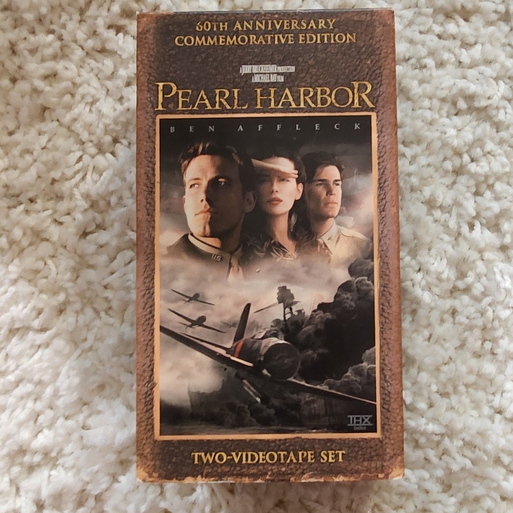 Pearl Harbor VHS 60th Anniversary Commemorative Edition Two Videotape Set‎